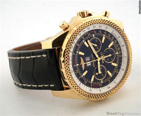 breitling bentley 6.75 18k yellow gold|breitling bentley 6.75 for sale.